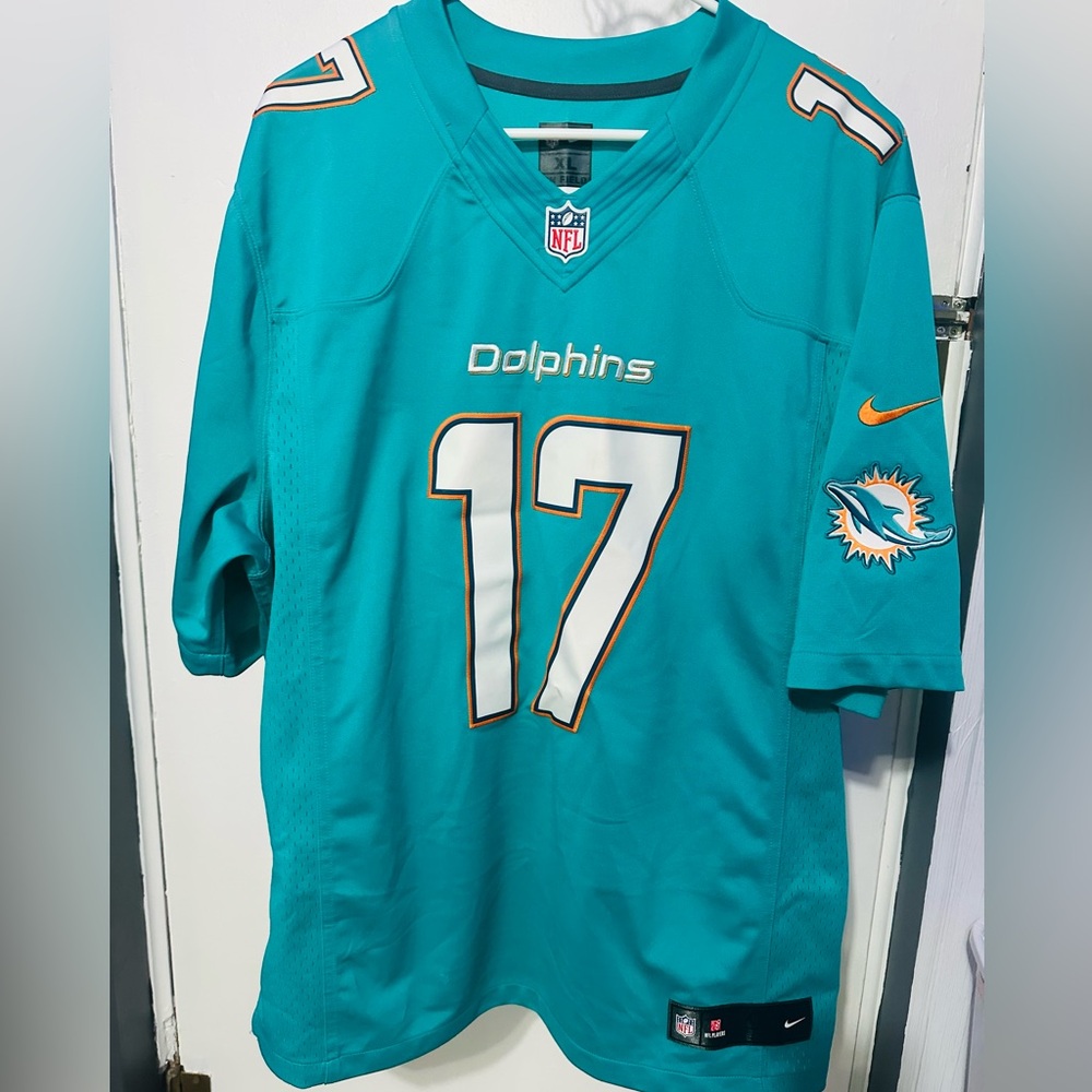 Nike Teal miami dolphins On Field Jersey xl